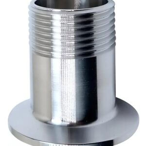 Conexão adaptador de rosca BSP para TC sanitario Inox 316 RM 1.1/2" TC 1.1/2"